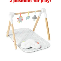 Activity Gyms-Skip Hop Silver Lining Cloud Wooden Activity Gym