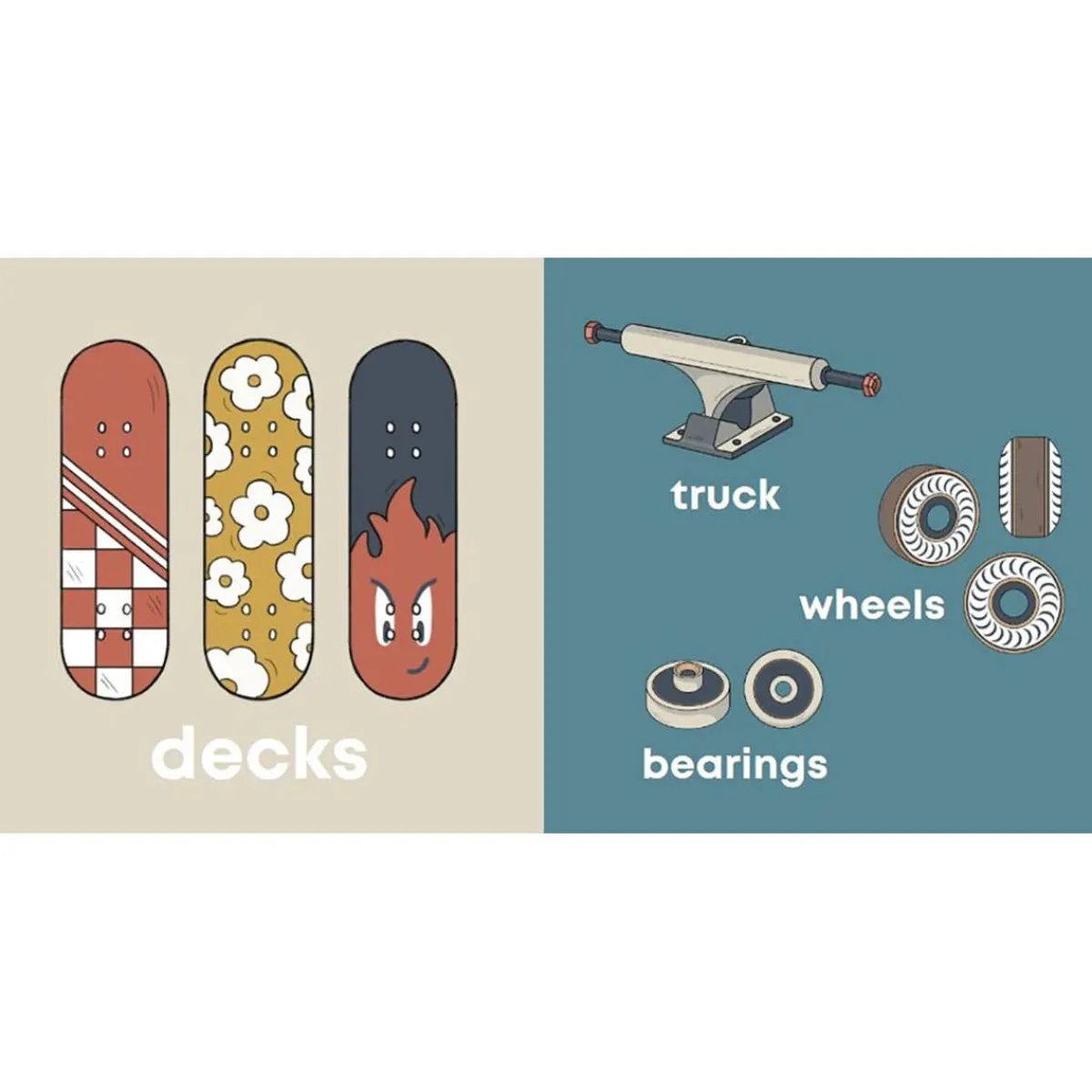 Board Books-Left Hand Book House Skater Baby