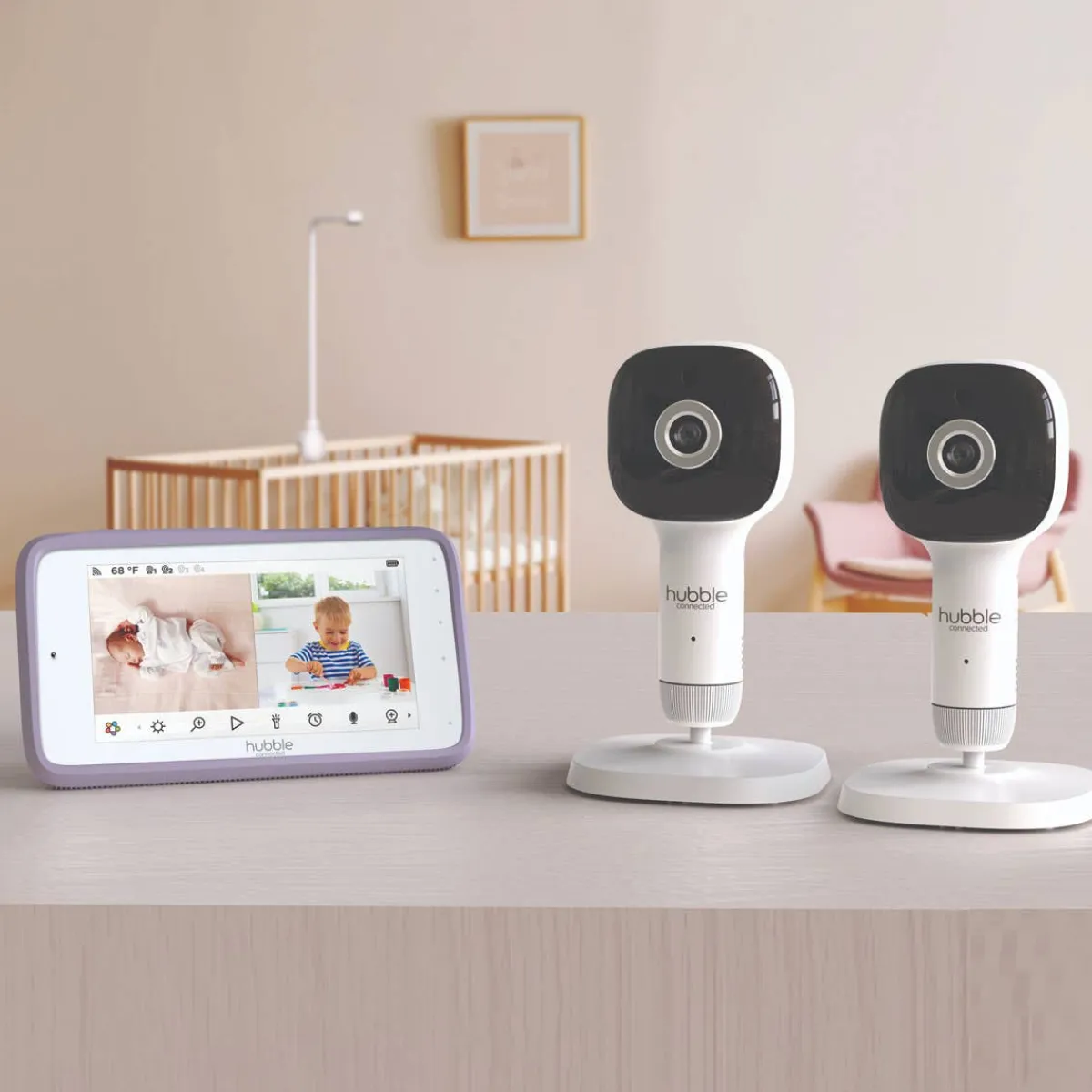 Wifi Monitors|Video Baby Monitors-Hubble SkyVision AI Pro Twin