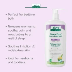 Infant Body Wash-Aleva Naturals Sleep Easy Baby Wash (240 mL)