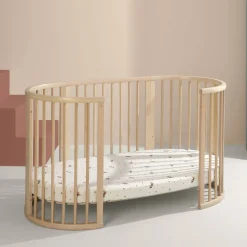 Oval Crib Bedding|Crib Fitted Sheets-Stokke Sleepi™ Bed Fitted Sheet V3 (Special Edition) Mickey Celebration