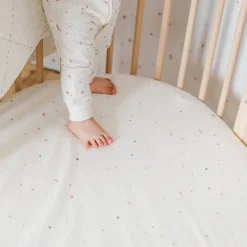 Oval Crib Bedding|Bassinet Sheets-Pehr Sleepi™ Fitted Sheet V3