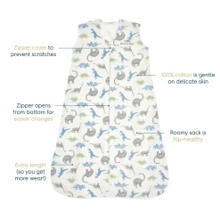 Sleep Sacks + Wraps-Halo SleepSack Wearable Blanket - Cotton