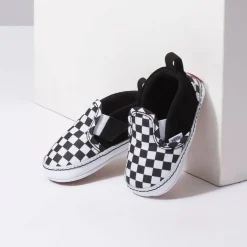 Slip-On|Baby Sneakers-Vans Slip-On V Crib (Core) - Checkerboard