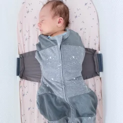 Sleep Sacks + Wraps-Happiest Baby SNOO Sack (Stars) Grey Melange