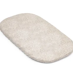 Bassinet Sheets|Crib Fitted Sheets-Stokke Snoozi™ Fitted Sheet Dandelion Beige/Vanilla Cream