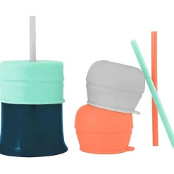 Kids Drinkware|Baby Food Feeders-Boon Inc. Snug Straw with Cup