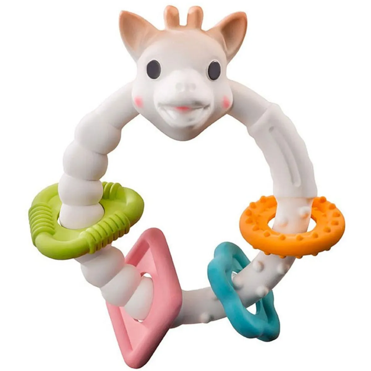 Pacifiers + Clips-Sophie La Giraffe So Pure Teething Colo'rings