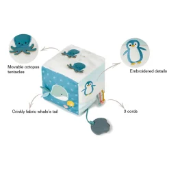 Play + Learn Toys|Blocks + Shape Sorters-Little Big Friends Soft Activity Cube
