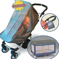 Stroller Accessories-Jolly Jumper Solar Safe Stroller and Playard Net