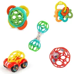 Grasping Toys|Rattles-Bright Starts Soothers & Shakers 5 Piece Gift Set
