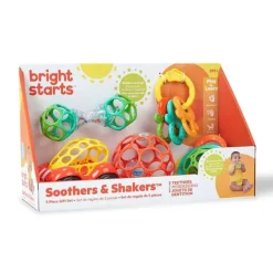 Grasping Toys|Rattles-Bright Starts Soothers & Shakers 5 Piece Gift Set