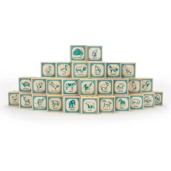 Wooden Toys|Blocks + Shape Sorters-Uncle Goose Spanish ABC Blocks