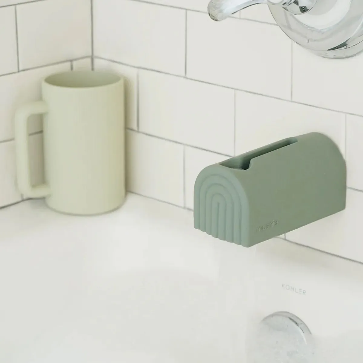 Drain + Faucet Covers-Mushie Spout Cover