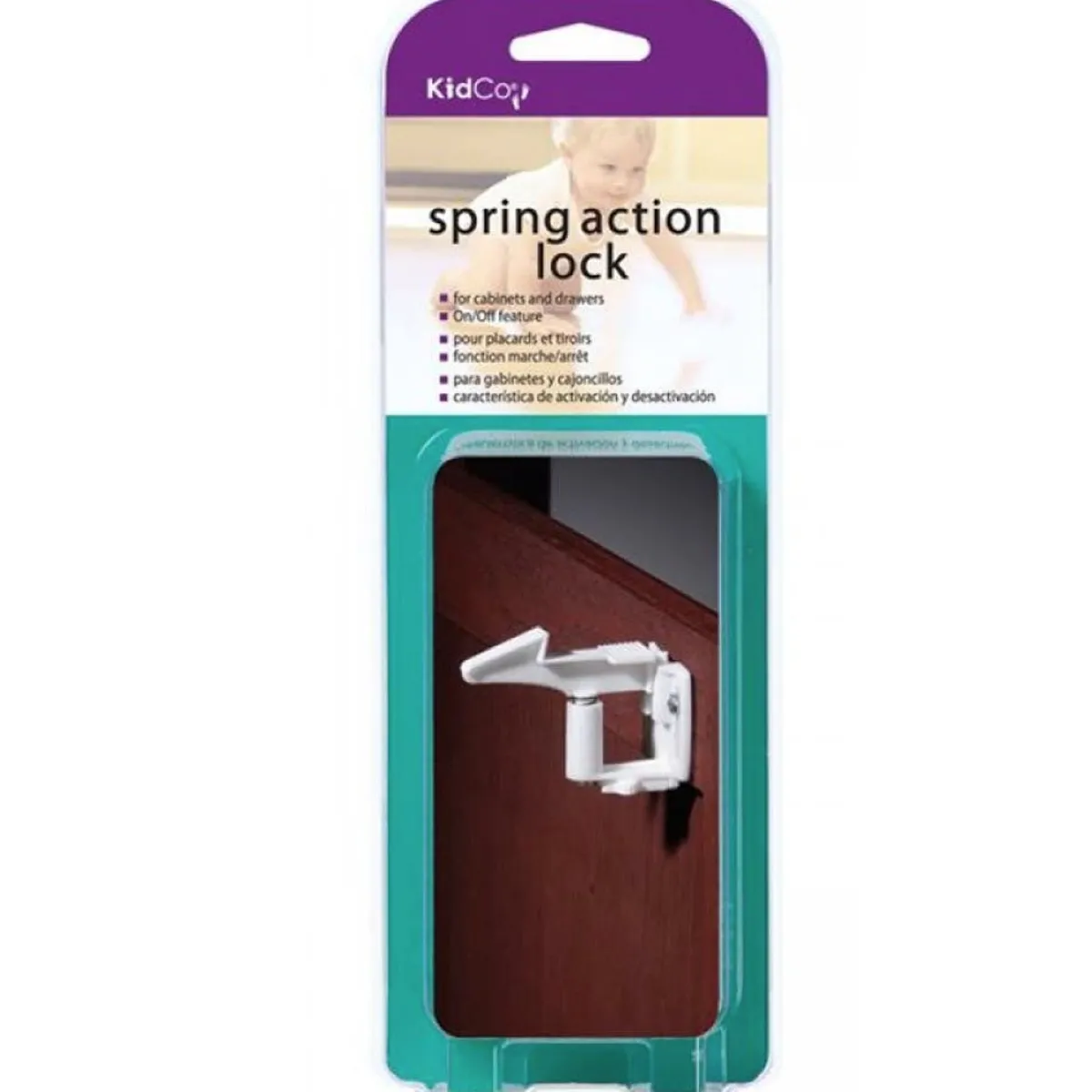 Baby Gates + Babyproofing-KidCo Spring Action Lock (4 Pack)