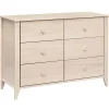 Dressers-Babyletto Sprout 6 Drawer Double Dresser