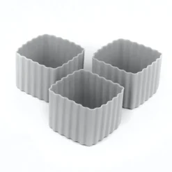 Kids Bento Boxes|Feeding Sets-MontiiCo Square Bento Cups (3 Pack)