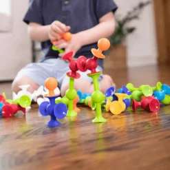 Play + Learn Toys|Bath Toys-Fat Brain Toys Squigz Deluxe Set