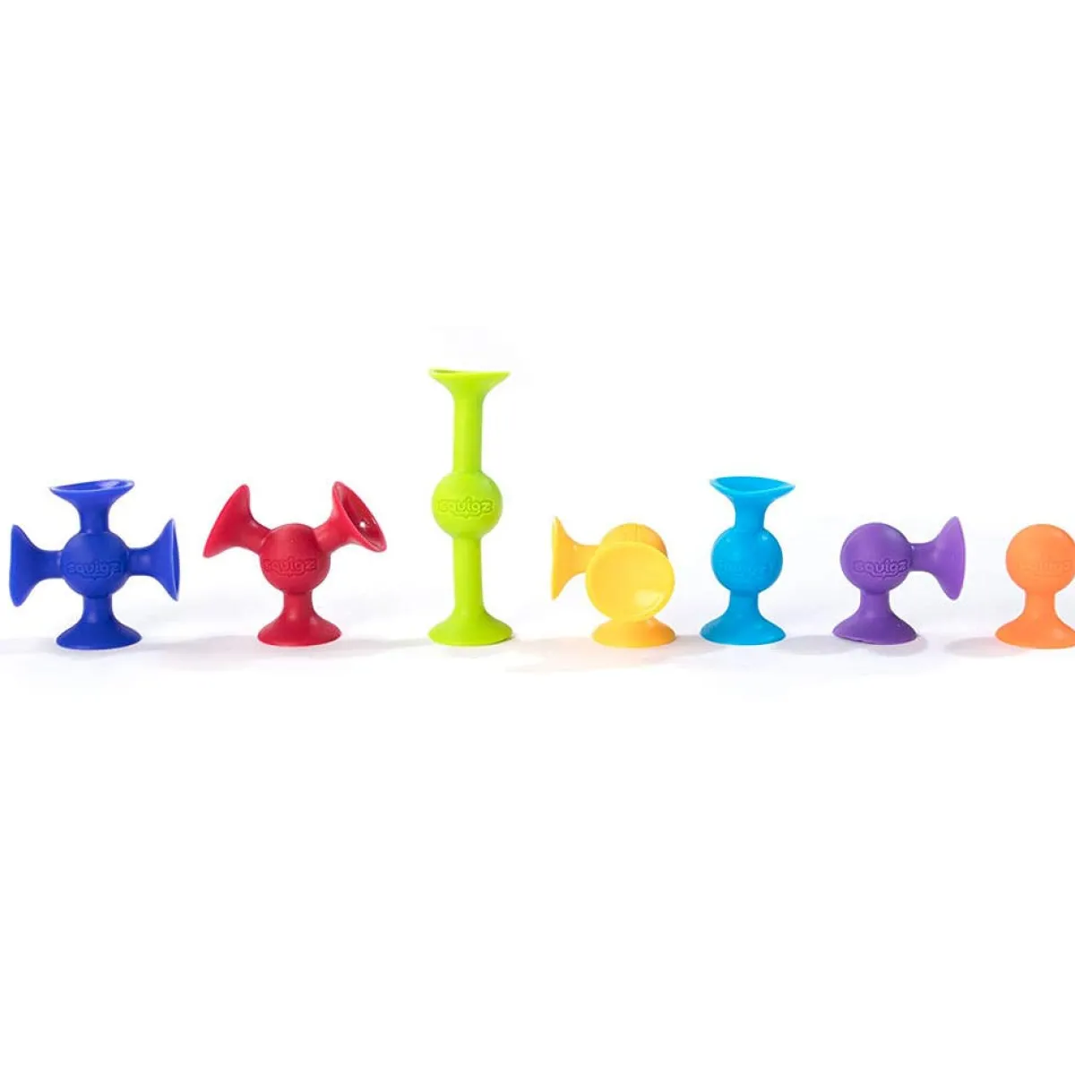 Play + Learn Toys|Bath Toys-Fat Brain Toys Squigz Starter Set (24 Pieces)