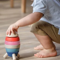 Wooden Toys|Stack + Nest Toys-Plantoys Stacking Rocket