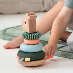 Wooden Toys|Stack + Nest Toys-Done By Deer Stacking Tower Raffi