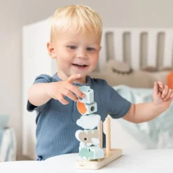 Wooden Toys|Stack + Nest Toys-Done By Deer Stacking Toy