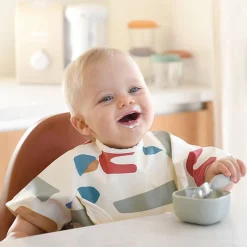 Kids Utensils|Toddler Training Utensils-Beaba Stainless Pre-Cutlery (Set of 2)