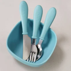 Kids Utensils|Toddler Training Utensils-Beaba Stainless Steel Cutlery