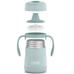 Kids Drinkware|Sippy Cups + Straw Cups-Thermos Stainless Steel Sippy Cup with Handles
