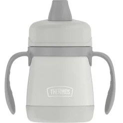 Kids Drinkware|Sippy Cups + Straw Cups-Thermos Stainless Steel Sippy Cup with Handles