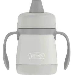 Kids Drinkware|Sippy Cups + Straw Cups-Thermos Stainless Steel Sippy Cup with Handles