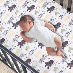 Crib Fitted Sheets-Lambs & Ivy Star Wars Classic Crib Sheet