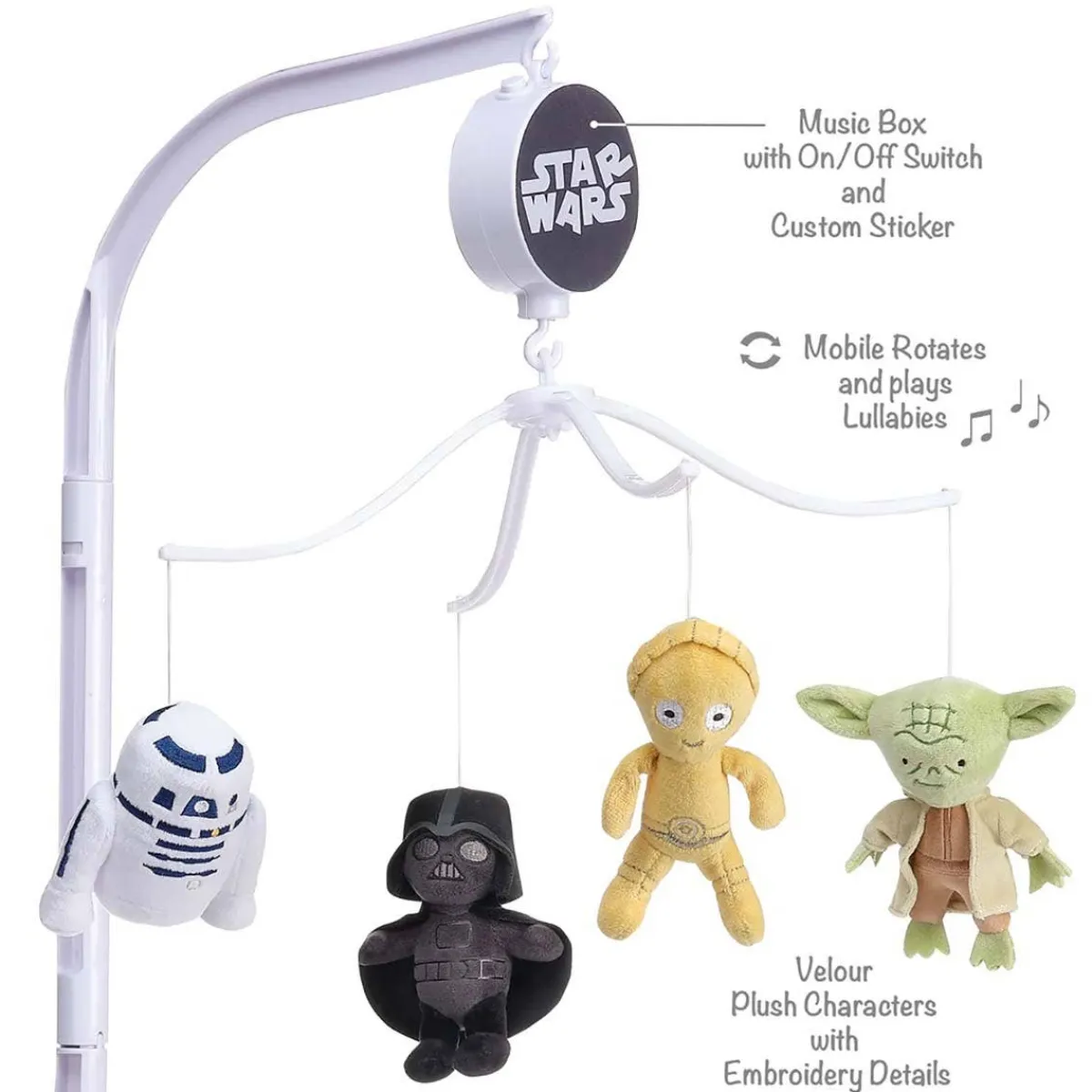 Mobiles-Lambs & Ivy Star Wars Classic Musical Mobile