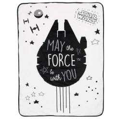 Blankets-Lambs & Ivy Star Wars Millennium Falcon Sherpa Blanket