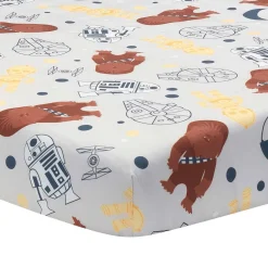 Crib Fitted Sheets-Lambs & Ivy Star Wars Millennium Falcon Crib Sheet