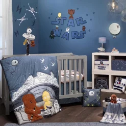 Crib Fitted Sheets-Lambs & Ivy Star Wars Millennium Falcon Crib Sheet