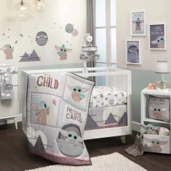 Crib Bedding Sets-Lambs & Ivy Star Wars the Child 3 Piece Crib Set