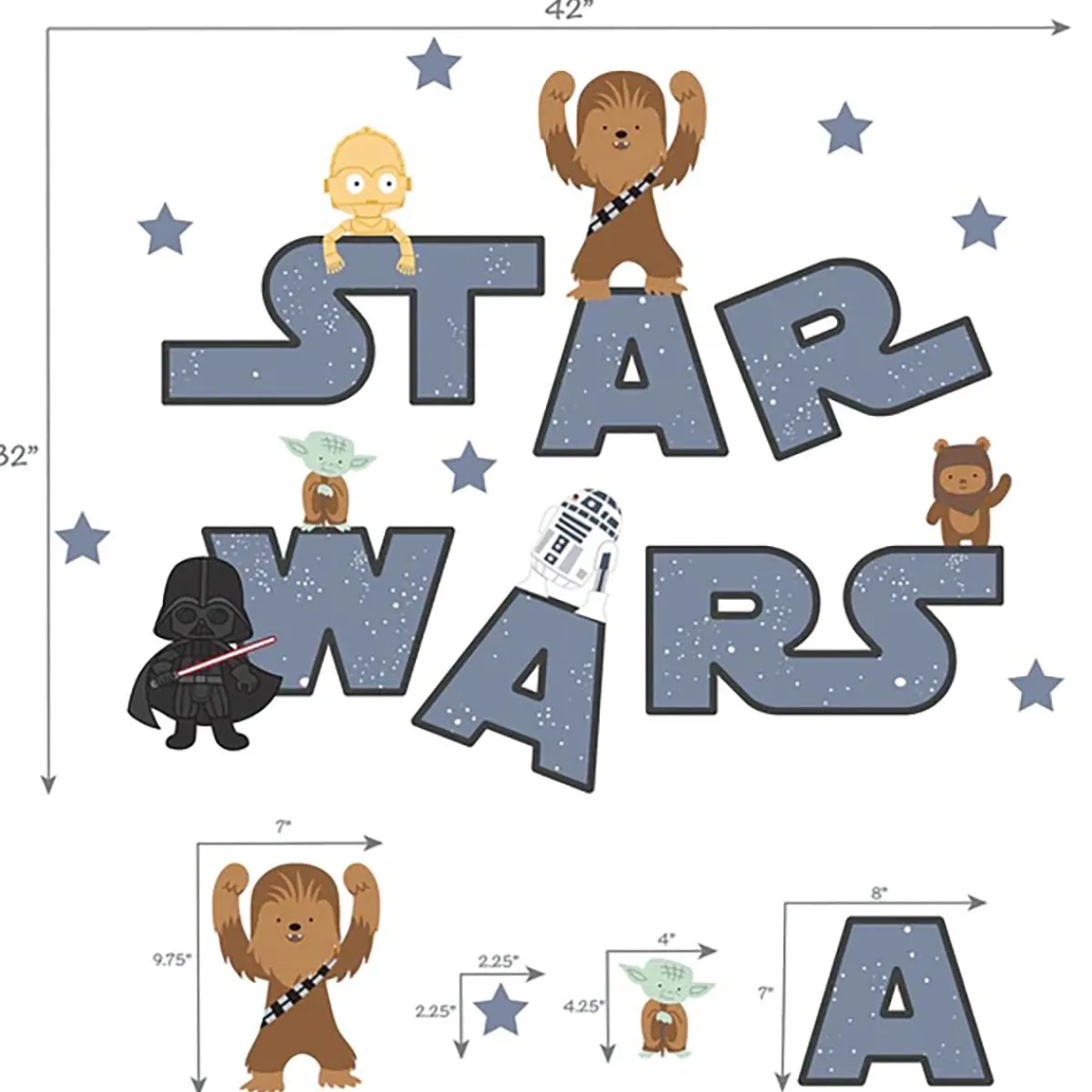 Wall Decor-Lambs & Ivy Star Wars Wall Decals