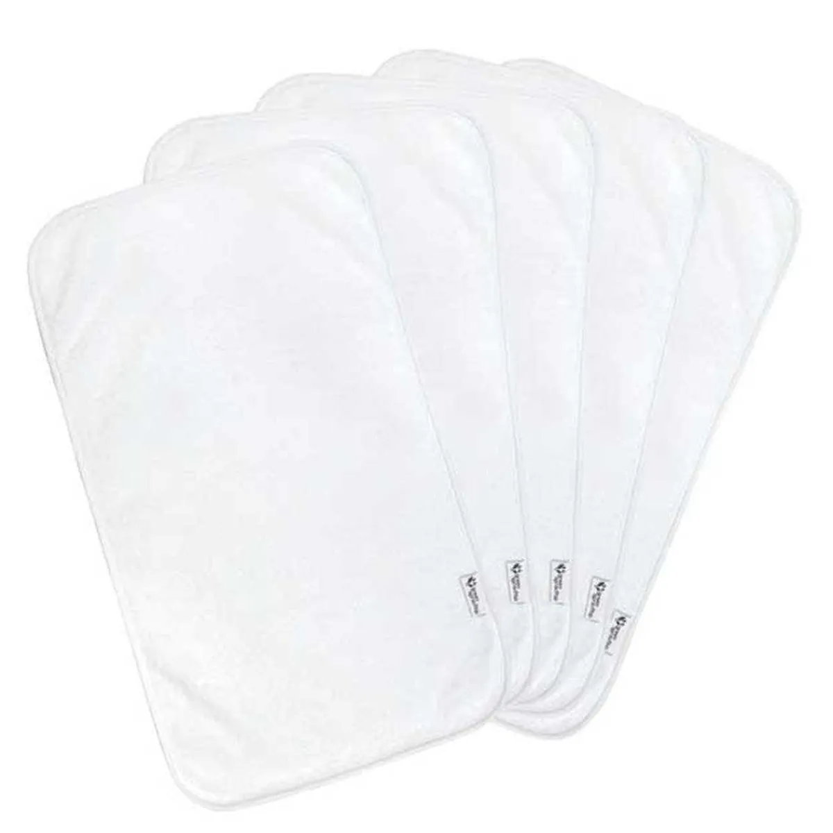 Bibs + Burps-Green Sprouts Stay-Dry Burp Pads (5 Pack)
