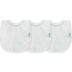 Bibs + Burps-Green Sprouts Stay-Dry Milk-Catcher Bibs (3 Pack)