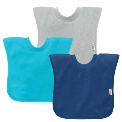 Bibs + Burps-Green Sprouts Stay-Dry Pull-Over Bibs (3 Pack)