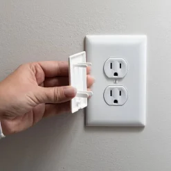 Baby Gates + Babyproofing-QDos StayPut Double Outlet Plug (6 Pack)