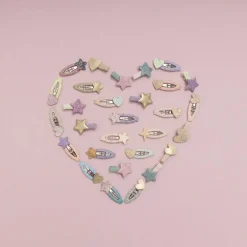 Hair Accessories-Mimi & Lula Stellina Sparkle Mini Clic Clacs