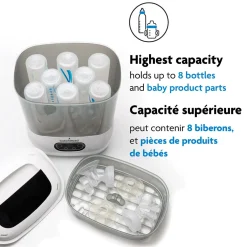 Bottle Warmers|Bottle Sterilizers-Baby Brezza Sterilizer Dryer Advanced +Bottle + Breastmilk Warmer