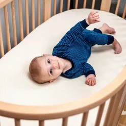 Crib Mattresses-Naturepedic Stokke Sleepi Breathable Oval Mattress (V3)