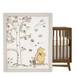 Crib Bedding Sets-Lambs & Ivy Storytime Pooh 3 Piece Crib Set