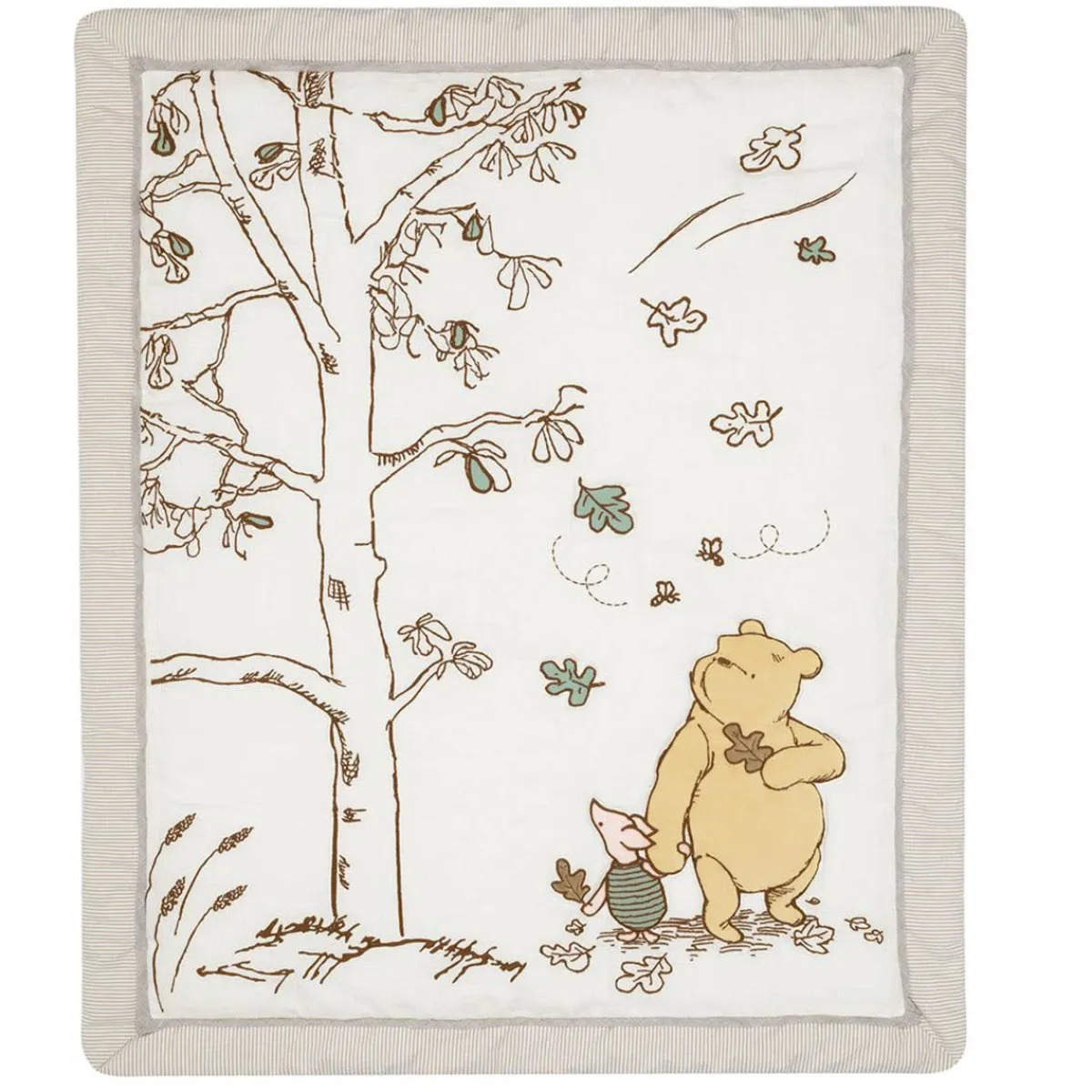 Crib Bedding Sets-Lambs & Ivy Storytime Pooh 3 Piece Crib Set