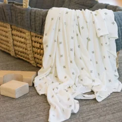 Blankets|Sleep Sacks + Wraps-Little Unicorn Stretch Knit Swaddle