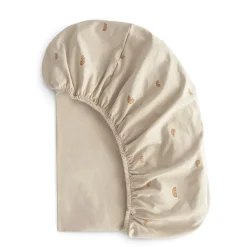 Oval Crib Bedding|Bassinet Sheets-Mushie Stretchy Bassinet Sheet