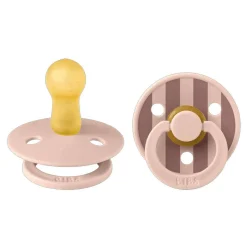 Pacifiers + Clips-Bibs Studio Colour Block Pacifier (2 Pack)